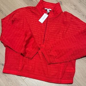 SPANX® Get Moving Textured Half Zip